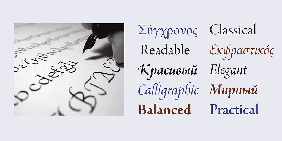 Designed by Adobe Principal Designer Robert Slimbach, Arno is a meticulously-crafted face in the tradition of early Venetian and Aldine book typefaces.