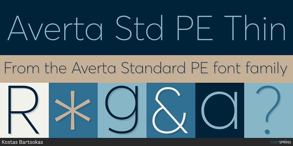 Averta Std PE Thin Font