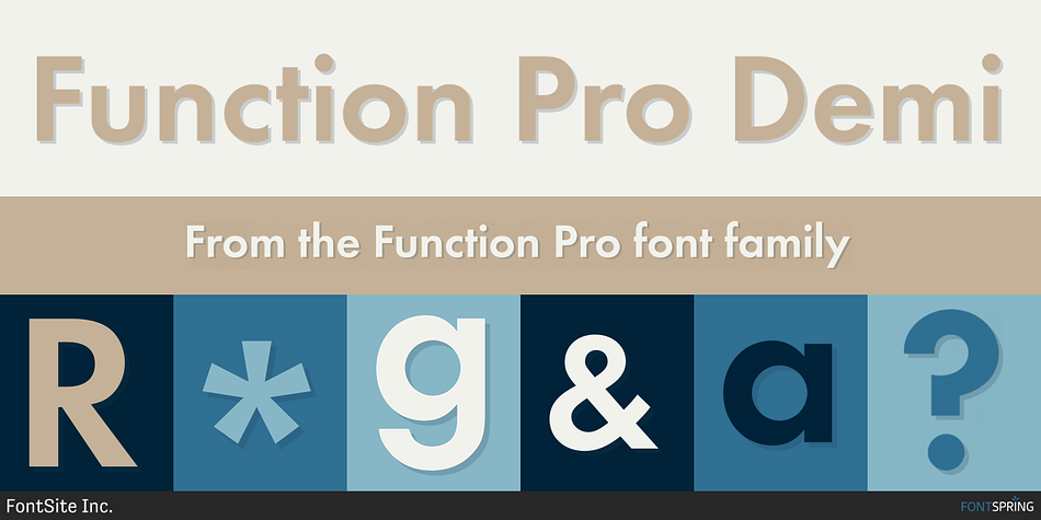 Function Pro Demi Font