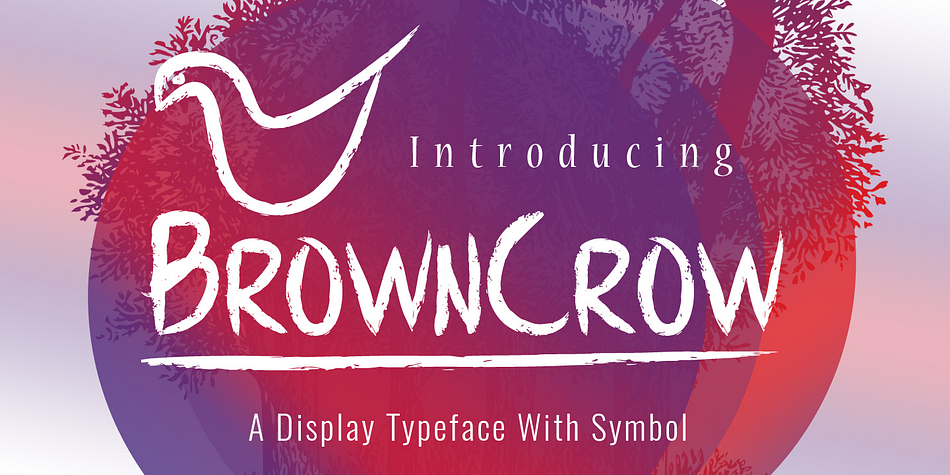 BrownCrow is a new & modern handmade font.