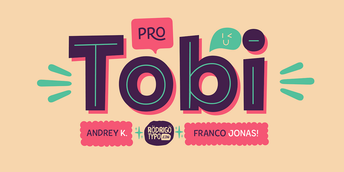 Tobi Pro Font Poster