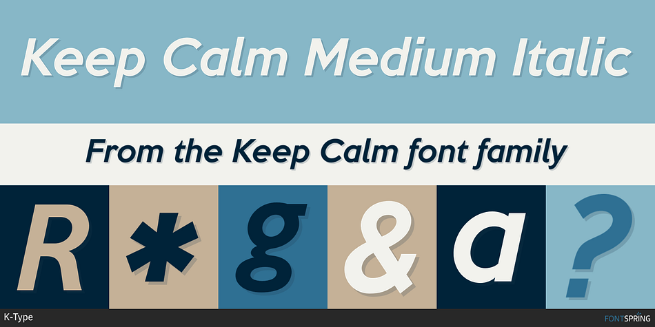 Keep Calm Medium Font