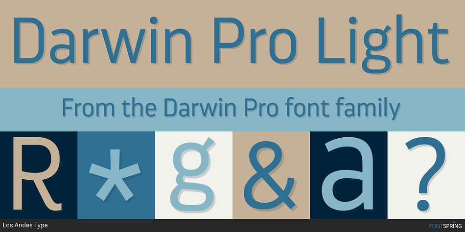 Darwin Pro Light Font