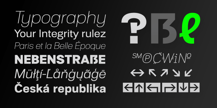 Displaying the beauty and characteristics of the Substance font family.