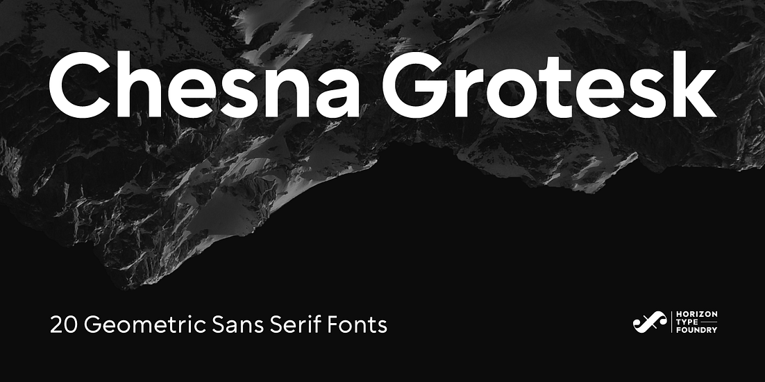 Chesna Grotesk Font Poster