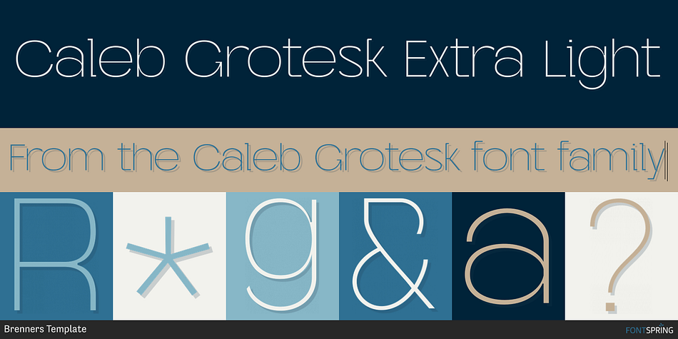 Caleb Grotesk Extra Light Font