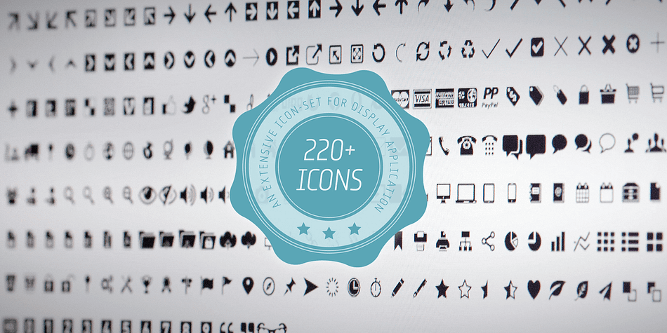 Iconized is an extensive icon-set for display application.