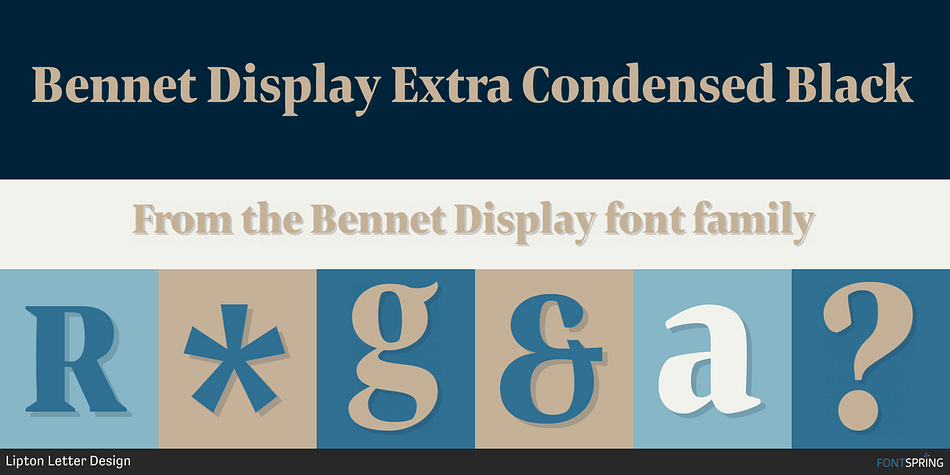 Bennet Display Extra Condensed Black Font