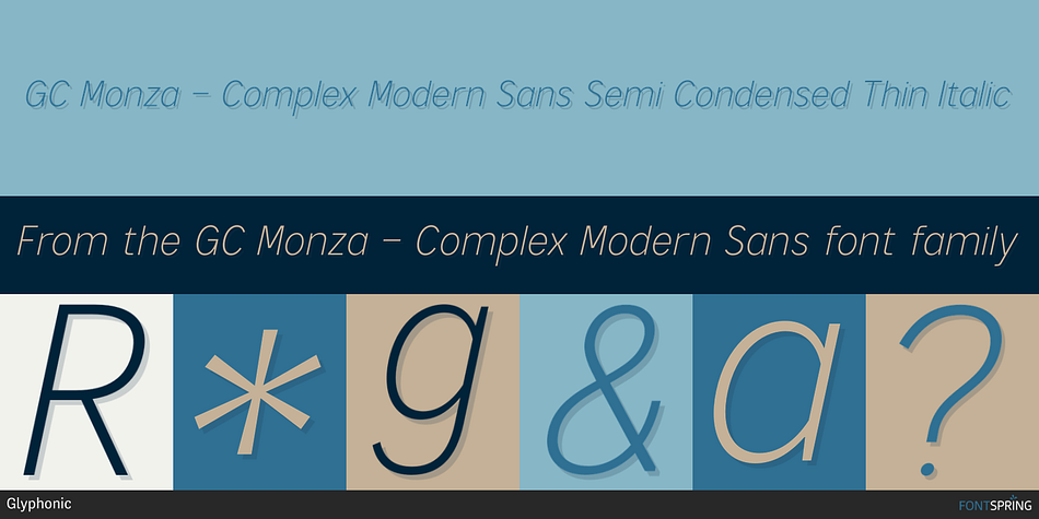 GC Monza - Complex Modern Sans Font