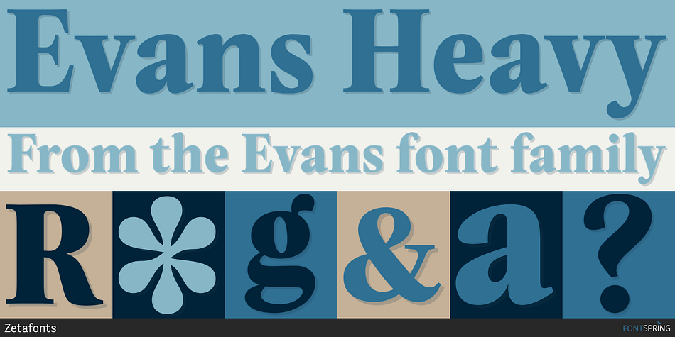 Evans Heavy Font