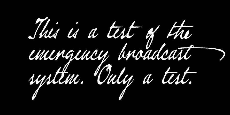 OpenType features include scores of ligatures, alternative upper cases, ink blots, crossouts, and Centra/Eastern European alphabets—more than 800 glyphs in all.