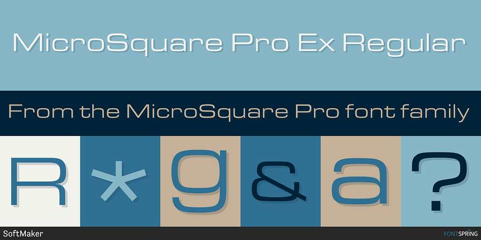 MicroSquare Pro Ex Regular Font
