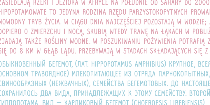 Mrs White font family example.