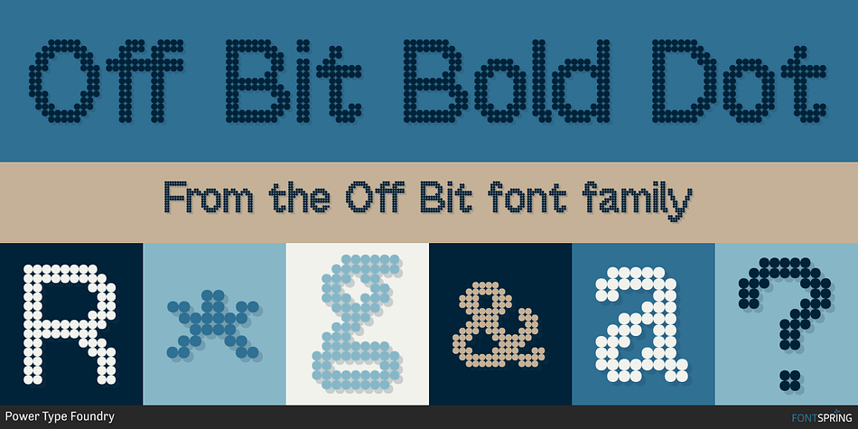 Off Bit Bold Dot Font