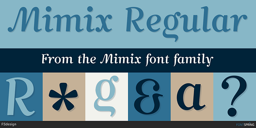 Fonts similar to Mimix