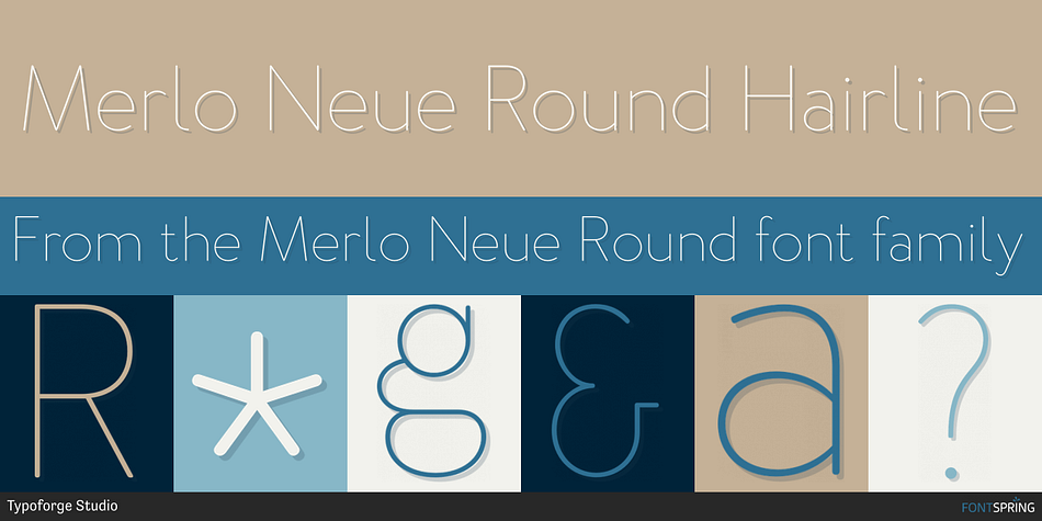 Merlo Neue Round Hairline Font