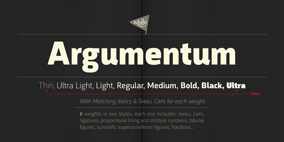 The intention was to make a technical looking sans with a warmer feel to it, balanced between hard geometric shapes and friendly curves with slightly narrower endings.
