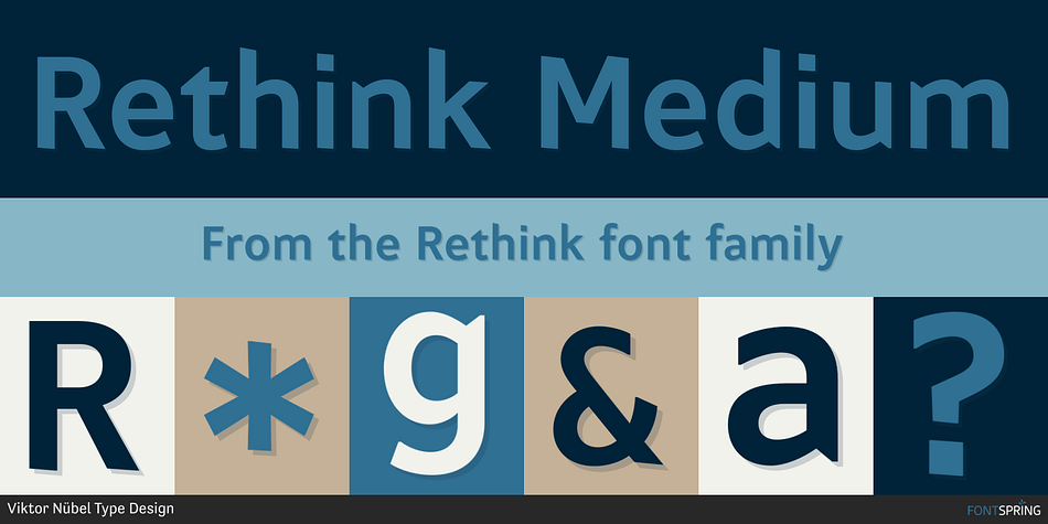 Rethink Medium Font