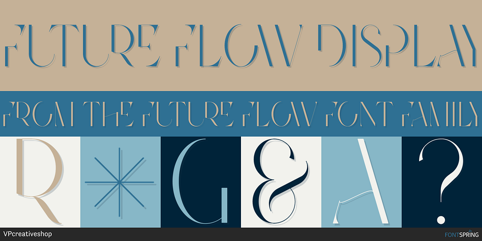 Future Flow Display Font
