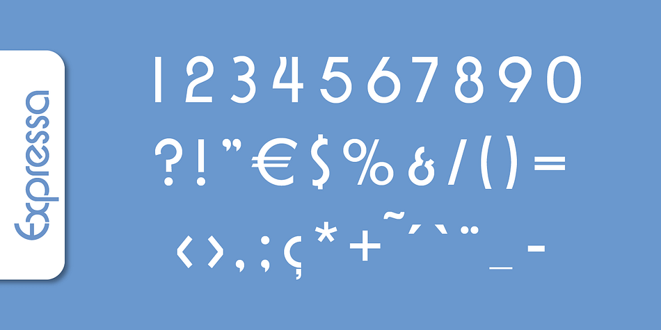 Expressa Serial font family example.