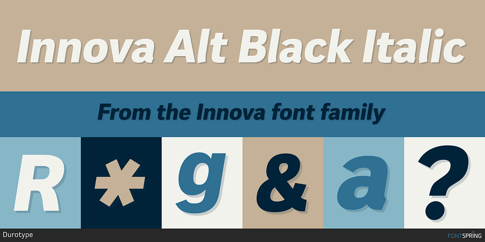 Innova Alt Black Italic Font