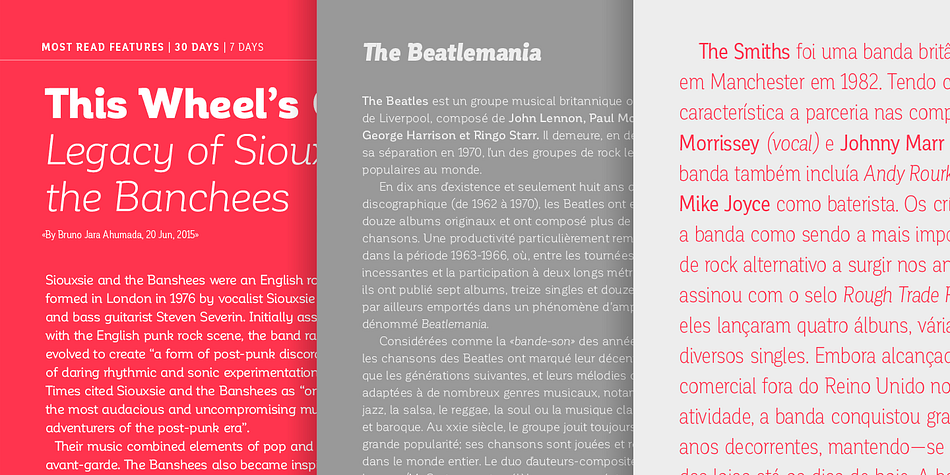 Displaying the beauty and characteristics of the Corporative font family.