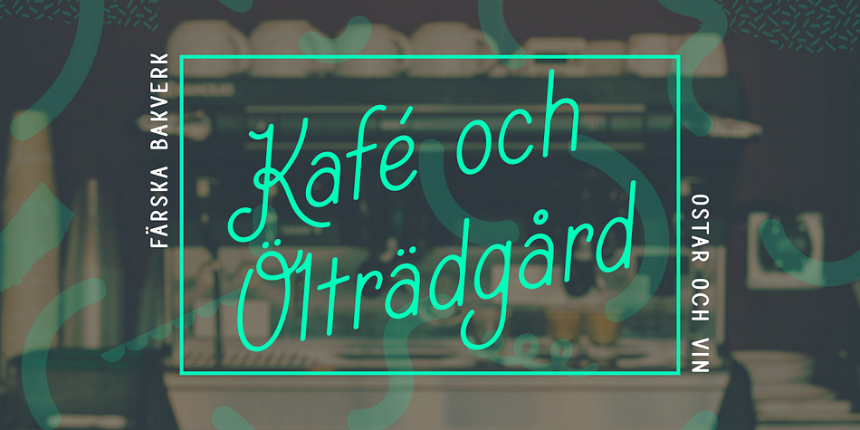 Fika includes a variety of accents for international languages, a small selection of swashes for a little extra flair, and a unique set of sans-serif smallcaps (in A-Z and 0-9) for supporting copy.