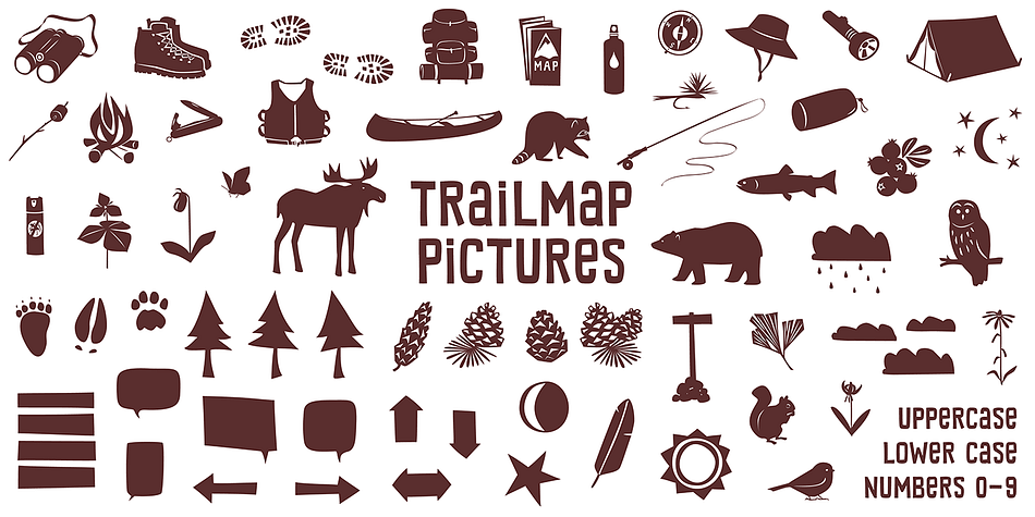Trailmap is a two font, hand drawn family by Atlantic Fonts.