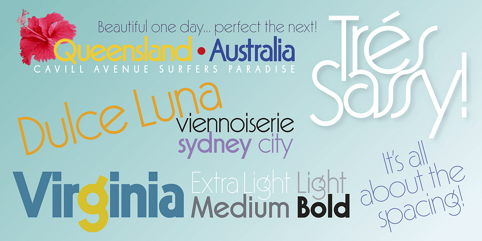 Displaying the beauty and characteristics of the Virginia font family.