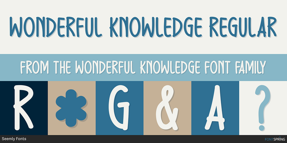Wonderful Knowledge Regular Font