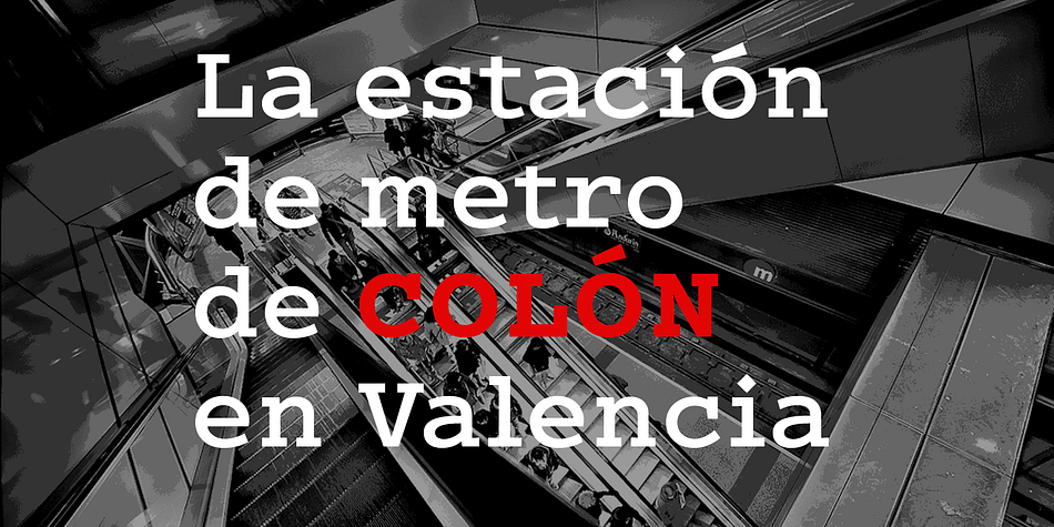 Colón is a a six font family.