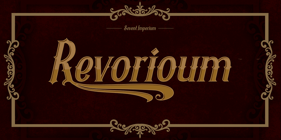 Revorioum is a classic bold contemporary typeface with a dynamic and flexibility touch.