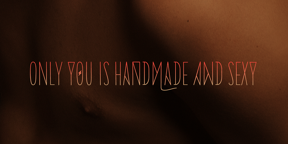 Bring the sensuality in your work and graphic texts.