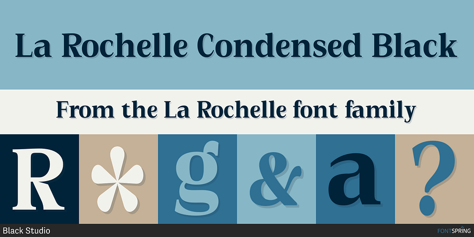 La Rochelle Condensed Black Font