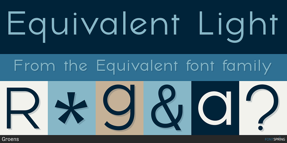 Equivalent Light Font