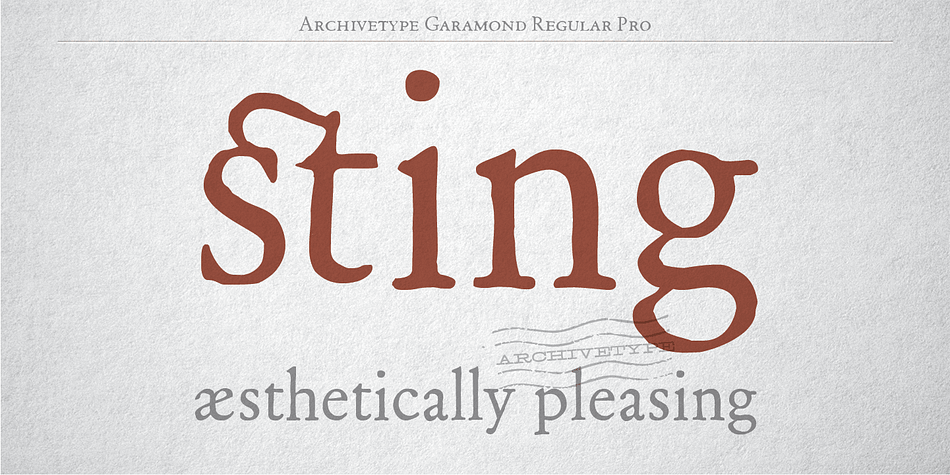 Garamond’s influence on type design is reflected in many typefaces that are today known under different commercial names.