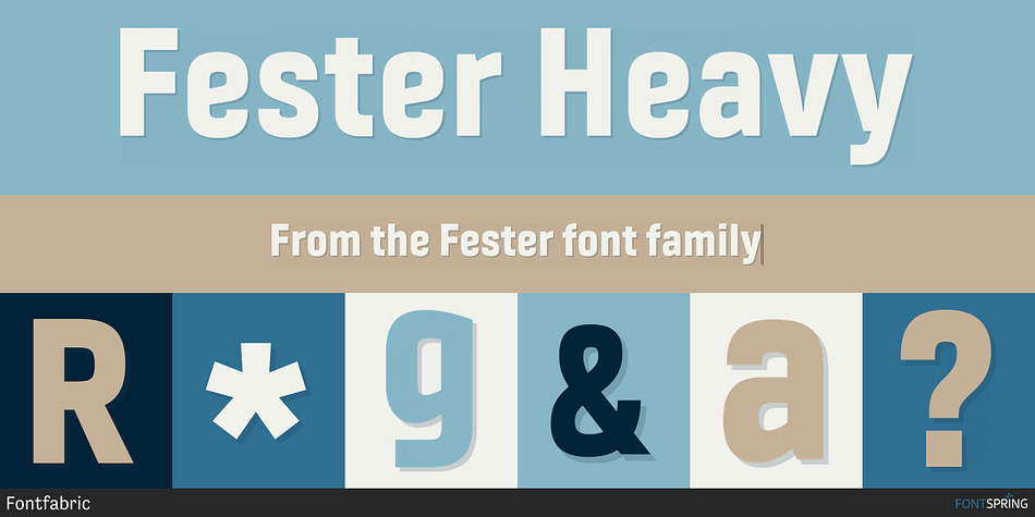 Fester Heavy Font