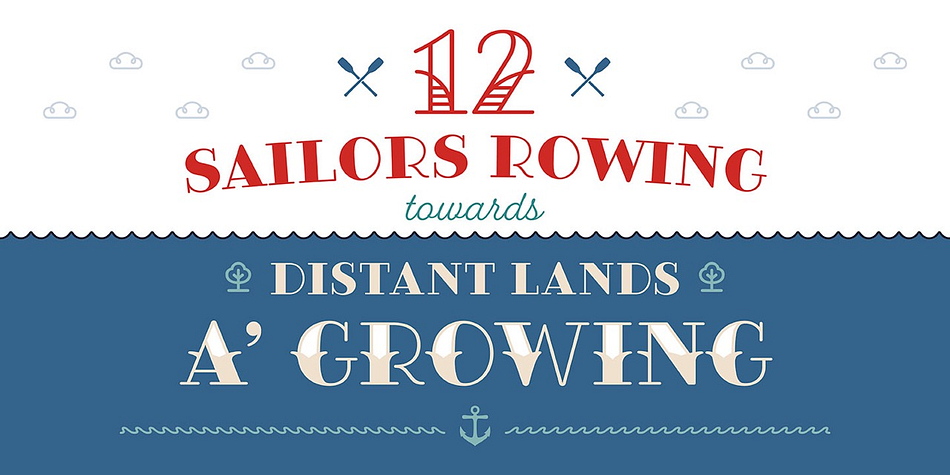 Fairwater Sans feature 506 Glyphs and 26 Stylistic Alternates


Fairwater Script’s aesthetic derives from the simplified, forgiving letterforms of tattoo lettering – and the pictorial themes that informed early-to-mid 20th-century naval tattoos that evokes 20th-century craftsmanship, maritime themes, and colorful, salty personalities.