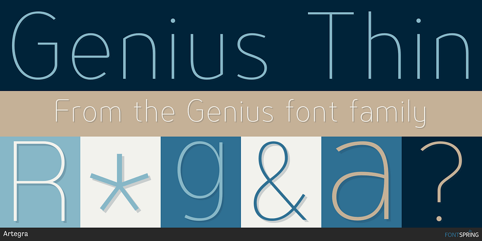 Genius Thin Font