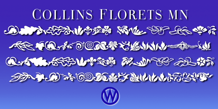 »Collins Florets« is a collection of embellishments.