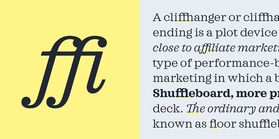 Sagona is a twenty font, slab serif family by Rene Bieder.