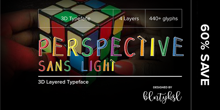 Perspective Sans Light font family by Bülent Yüksel