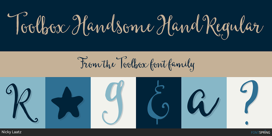 Toolbox Handsome Hand Regular Font