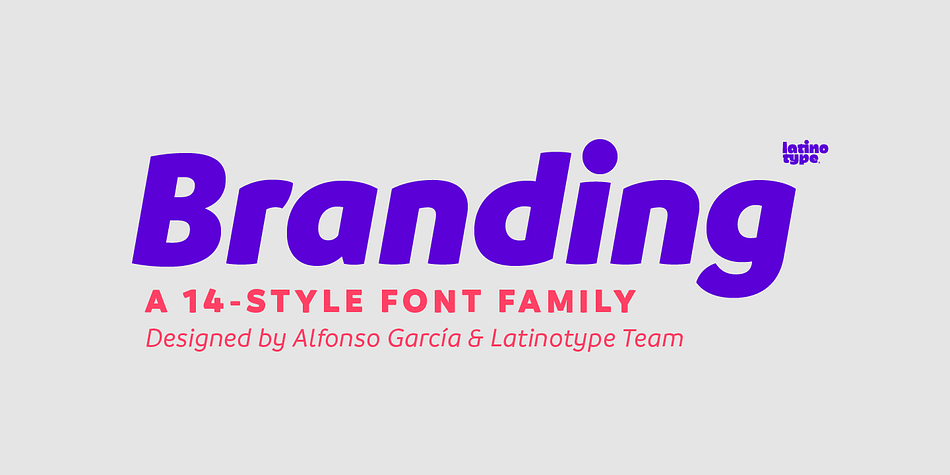 Branding, a modern typeface for modern needs!