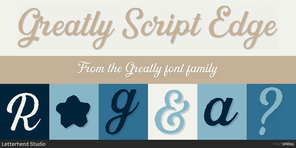 Greatly Script Edge Font