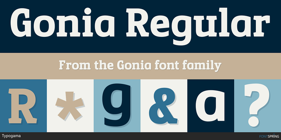 Gonia Regular Font