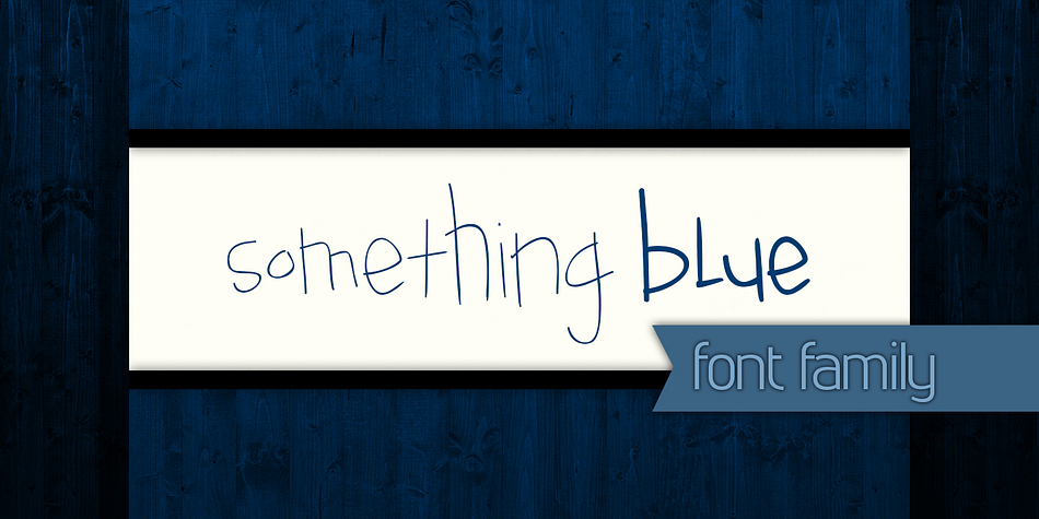 Something Blue is a fun, crafty handwritten font that is quirky but legible.