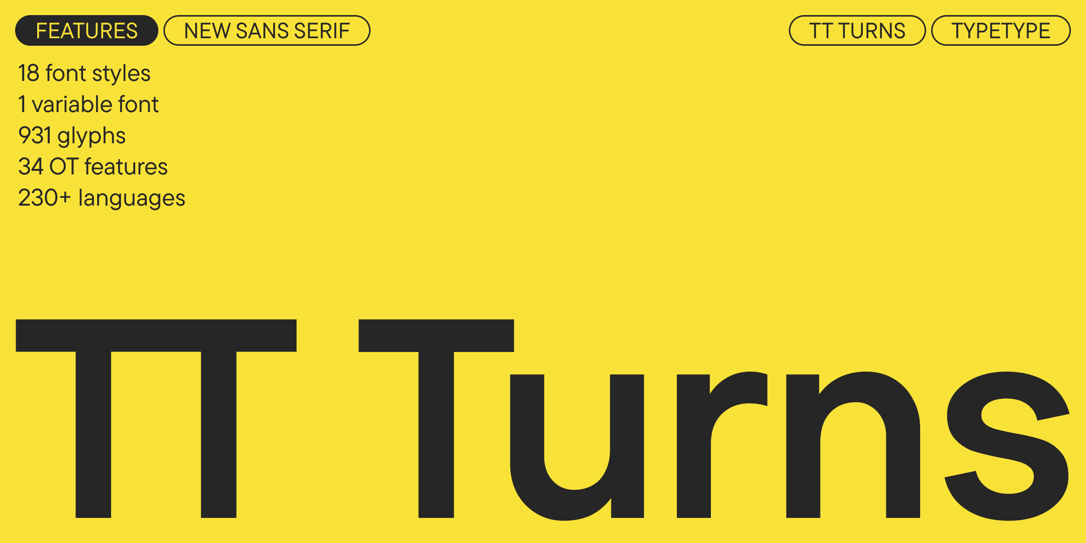TT Turns Font