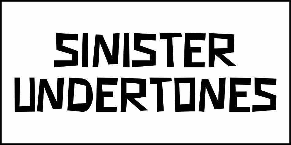 Sinister Undertones JNL Font Family by Jeff Levine Fonts