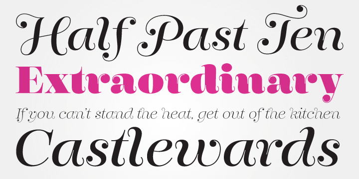 Displaying the beauty and characteristics of the Encorpada Pro font family.